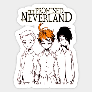 Emma, Norman and Ray The Promised Neverland Sticker